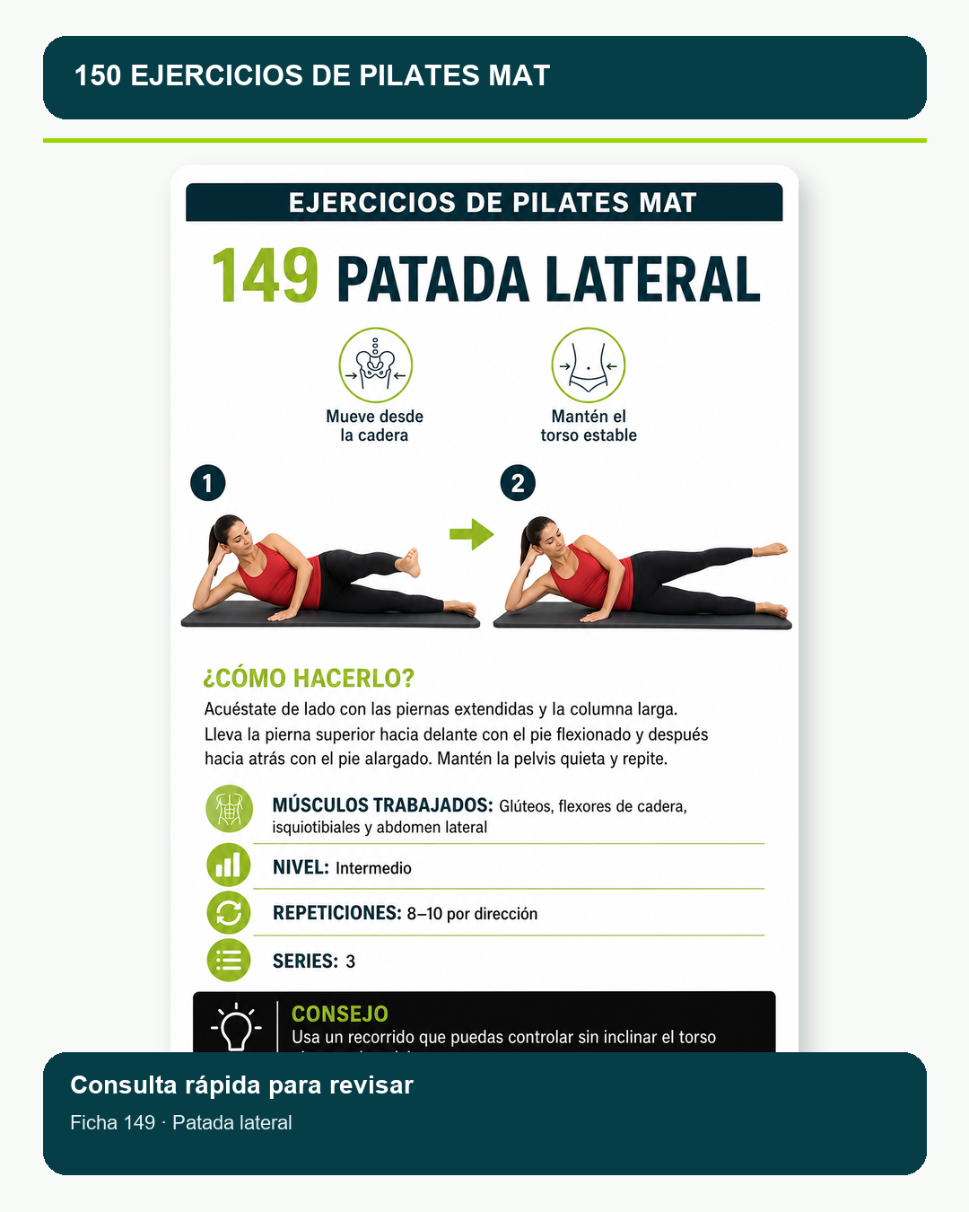 Ficha 149 de Pilates Mat